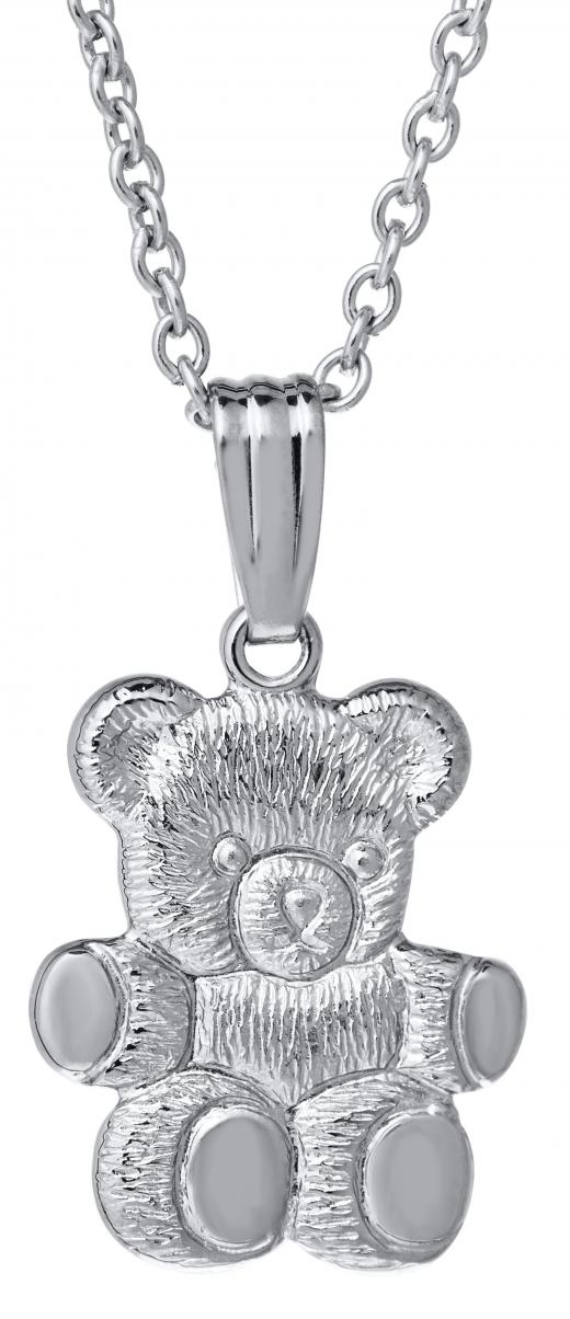 Children's Sterling Silver Teddy Bear
