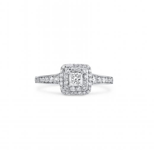 Glacier Fire Canadian Diamond Square Engagement Ring