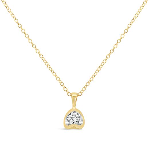 Glacier Fire 10K Yellow Gold Canadian Diamond Pendant