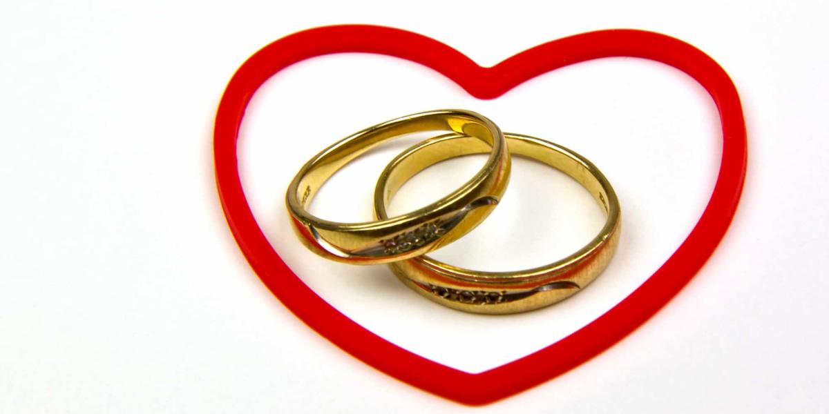 Picture of matching wedding bands