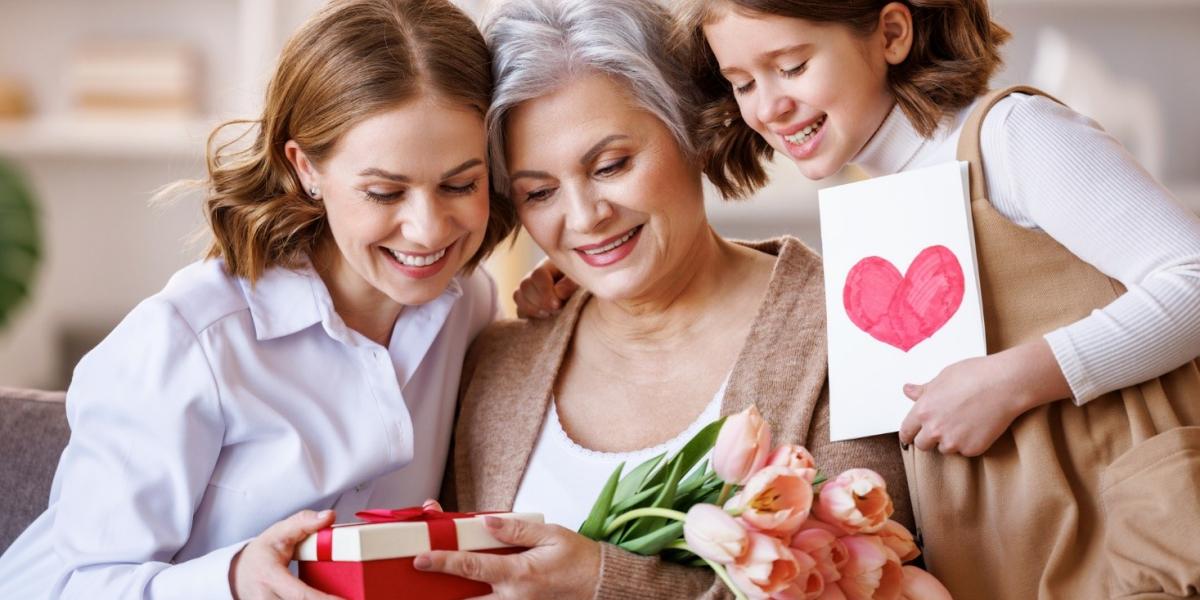 Mother, daughter and granddaughter celebrating Mother’s day.