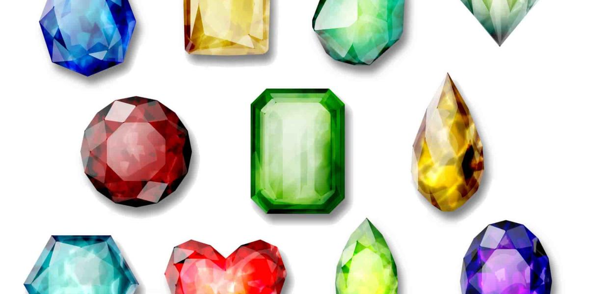 Picture of colorful gemstones