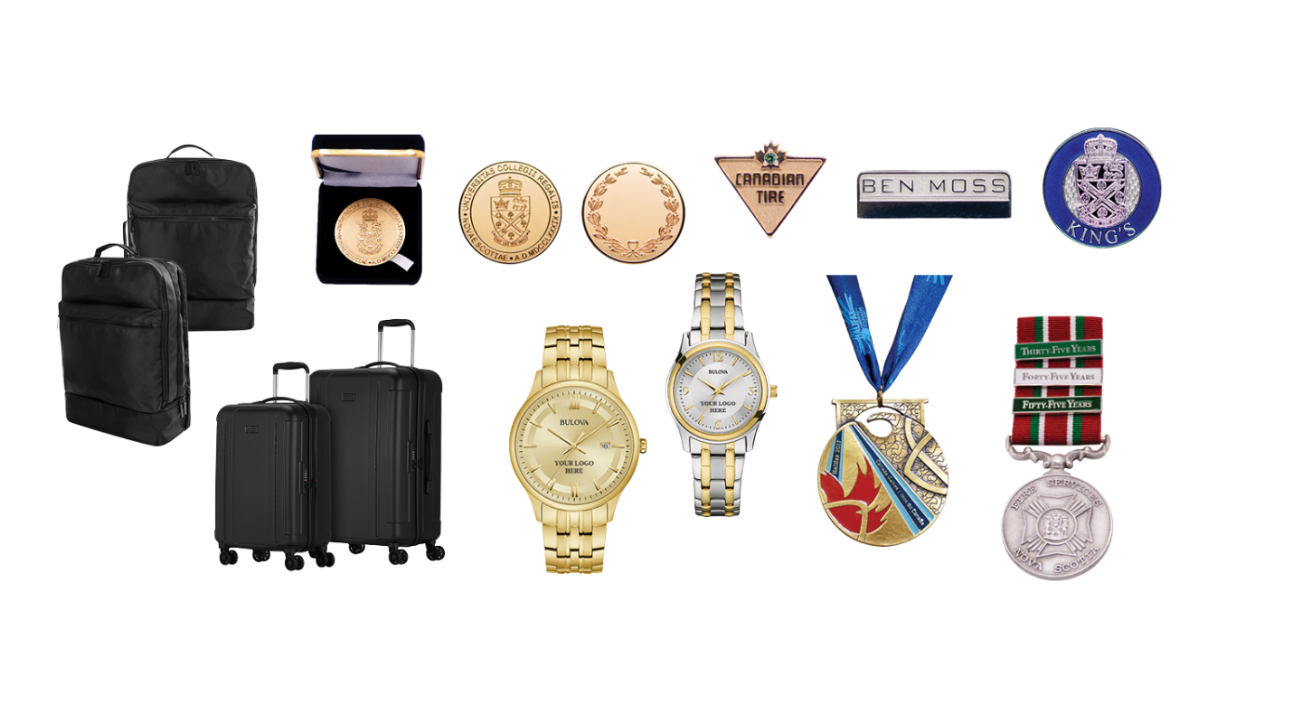 Collage of corporate product examples